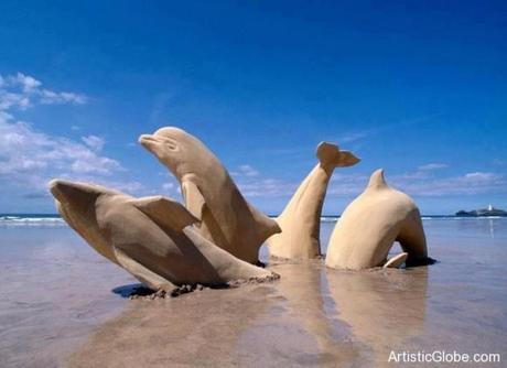 sand art sculpture dessin sable plage mogwaii (96)