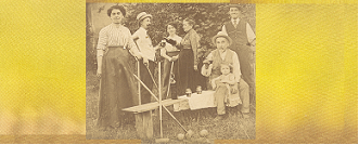 Familles Noll & Dorigny lors d’une pause au jeu de croquet