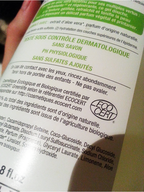 Le Gel Douche Aloe Vera de Natessance, tout doux et naturel Le Gel Douche Aloe Vera de Natessance, tout doux et naturel