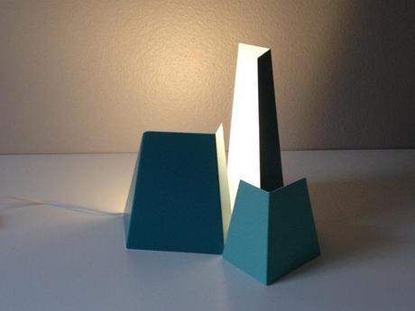 abat-jour metal acier lampe design paris design week france Coup de coeur PDW 2014 : La lampe FRAGMENT par Tamim Daoudi