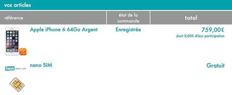 [EDIT 3] Suivons l'évolution de notre commande de l'iPhone 6, toujours pas de News de Sosh