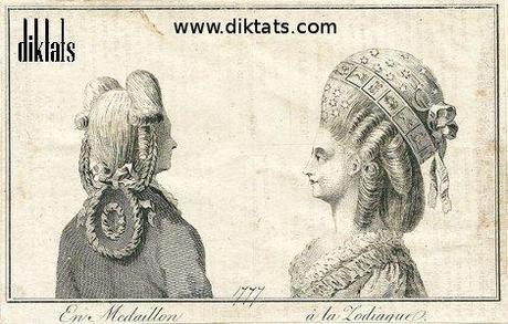 1coiffure en medaillon coiffure a la zodiaque gravure 1777