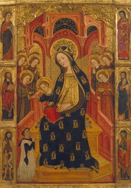 Enrique de Estencop Vierge à l'Enfant entourée d'anges