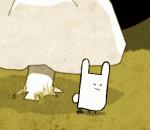 animation flash lapin crotte promenade bois