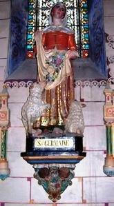 La statue de Sainte Germaine de Pibrac.