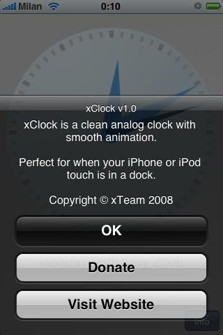 xClock Horloge analogique iPhone iTouch