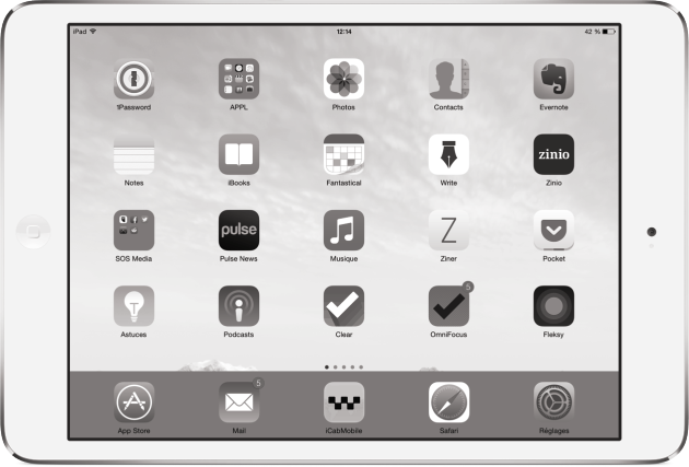 iOS 8 écran astuce noir et blanc