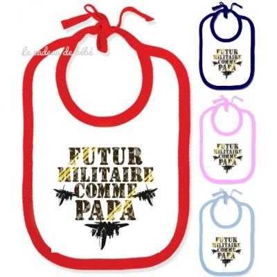 bavoir bebe futur militaire comme papa