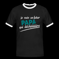 tee-shirt futur papa qui dechire