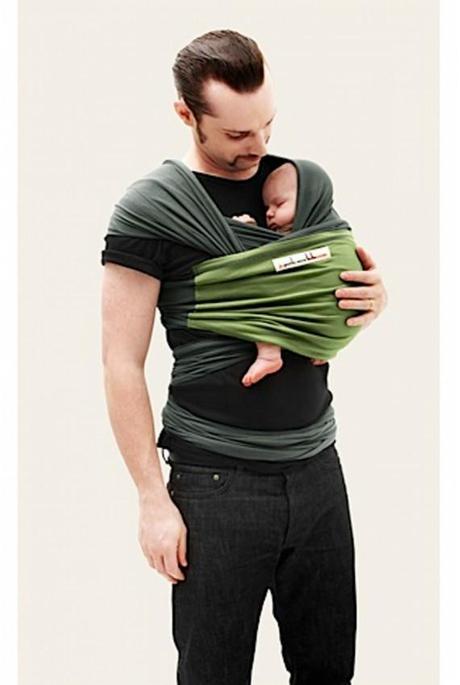 écharpe de portage bébé pour  futur papa