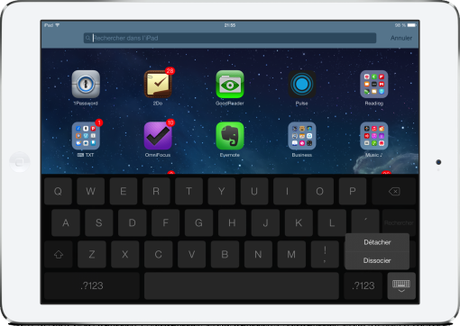 Clavier astuce iOS 7 iPad