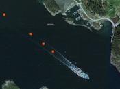 encore navire Hurtigruten google earth