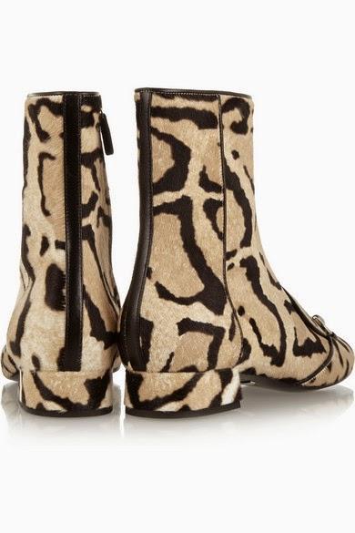Les shoes du week end :  Les bottines léopard en poulain Gucci...