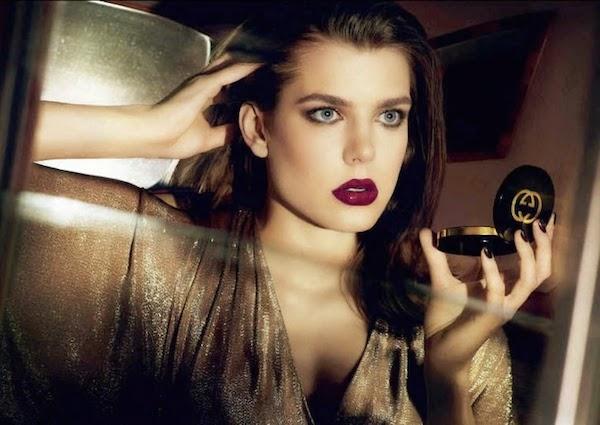 Charlotte Casiraghi égérie de la première campagne Gucci maquillage...