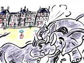 Caricature Raffarin Larcher