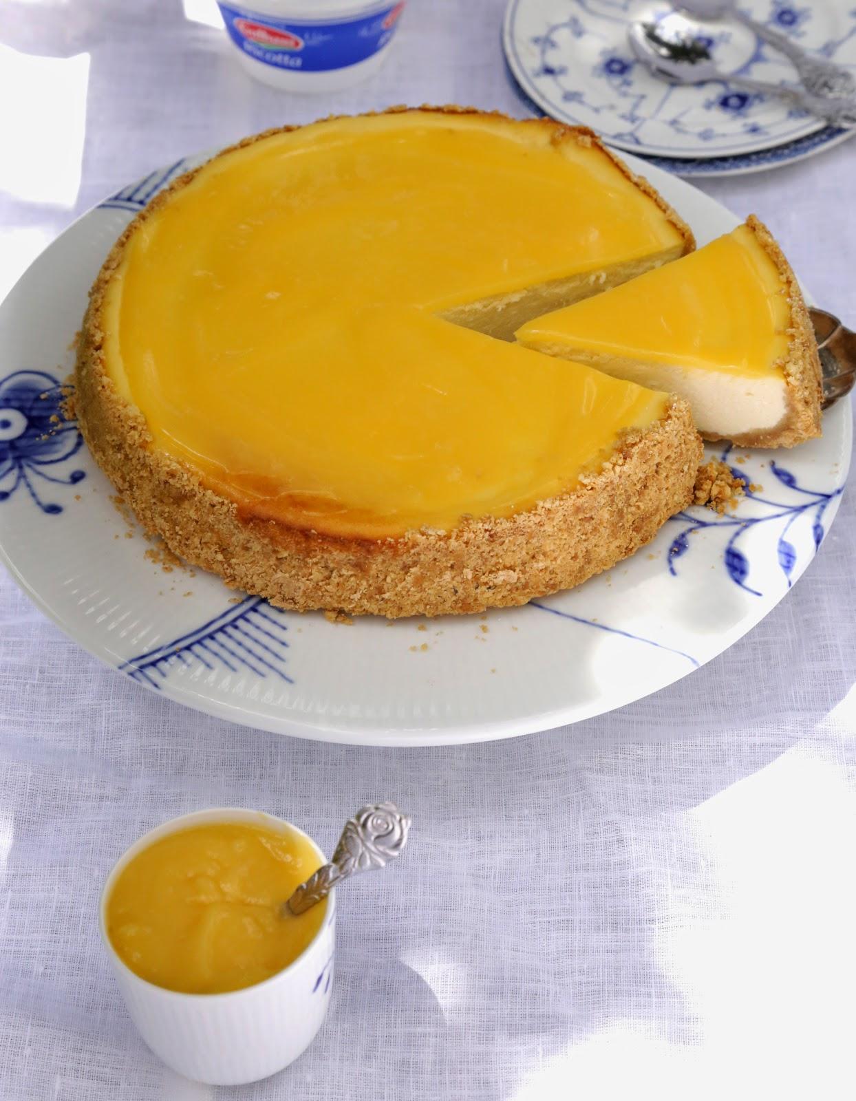 Cheesecake à la ricotta et au lemon curd pour fêter la sortie du e-book Galbani :adoptez la ricotta attitude