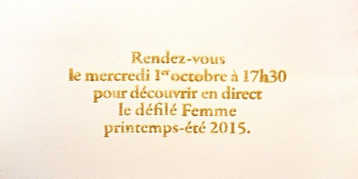 LIVE AT 17h30 : Hermès women’s S/S 2015 défilé