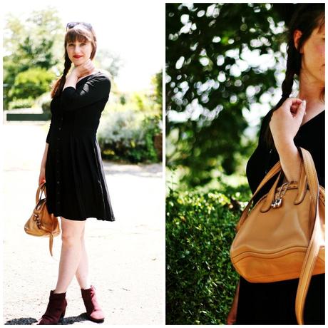 petite robe noire style 90 robe boutonnées blog mode