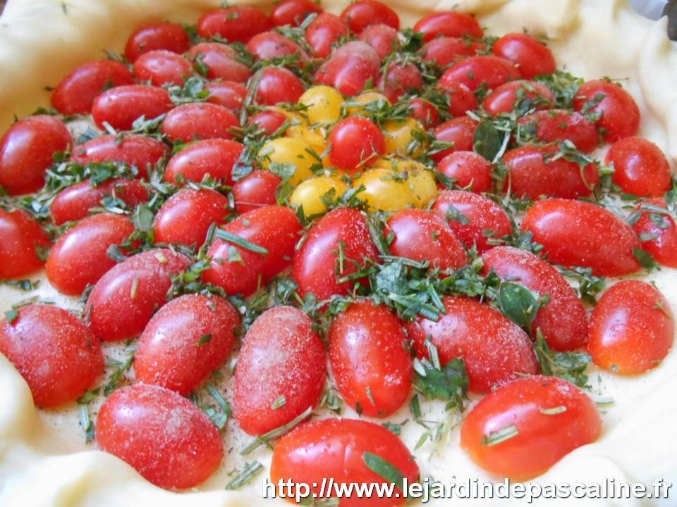 Recette tarte à la tomate cerise