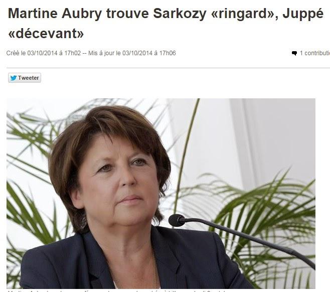 Martine Aubry : du ringard et du décevant