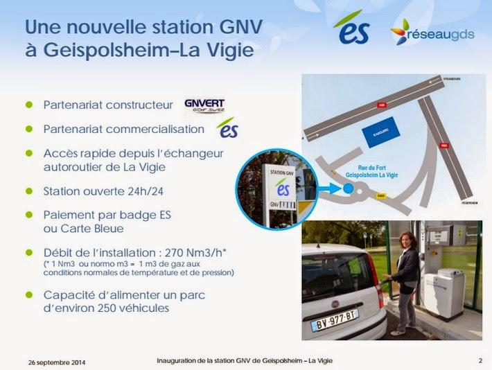 Le Gaz Naturel Véhicule (GNV) se développe sur le territoire de Strasbourg avec l’ouverture d’une troisième station GNV