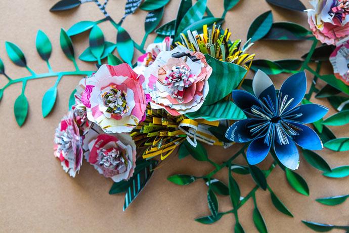 Insects crafted from recycled papers by Coming Soon