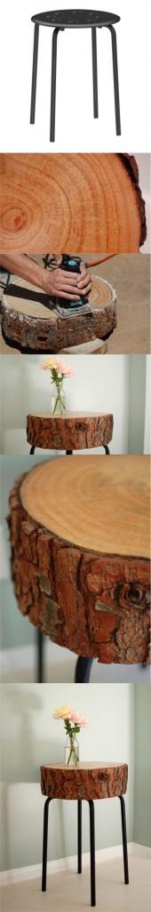 DIY tabouret bois