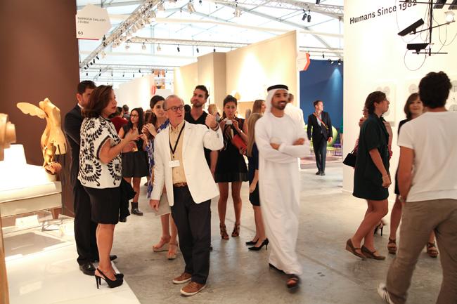 Guests visit Design Days Dubai 2013.