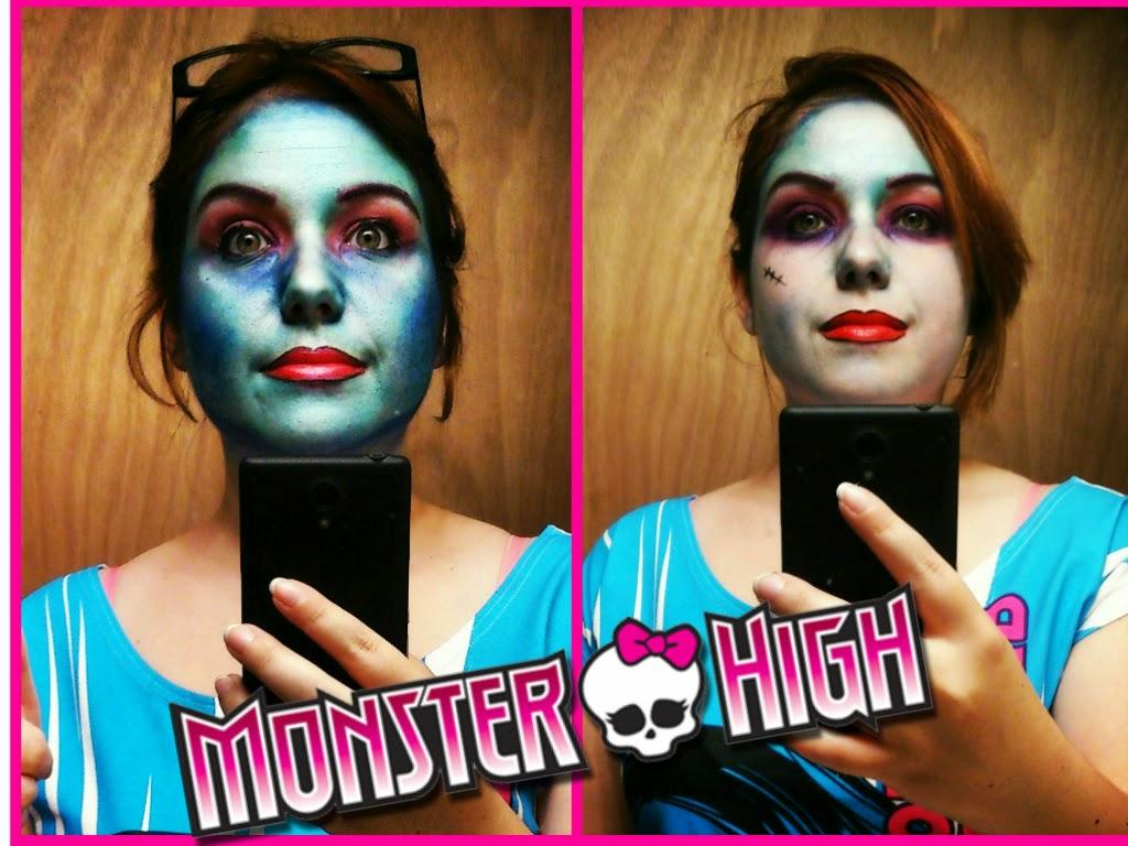 Maquillage Halloween: Abbey Bominable et Frankie Stein #MonsterHigh