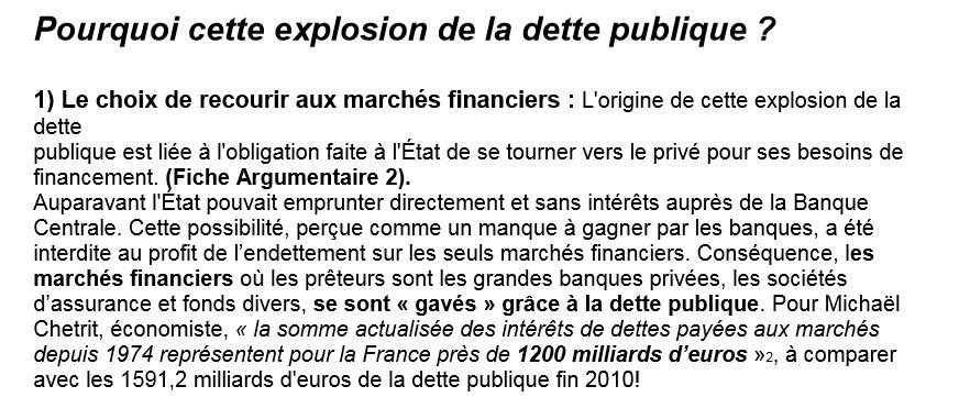 Rocard : la dette française et les banques privées