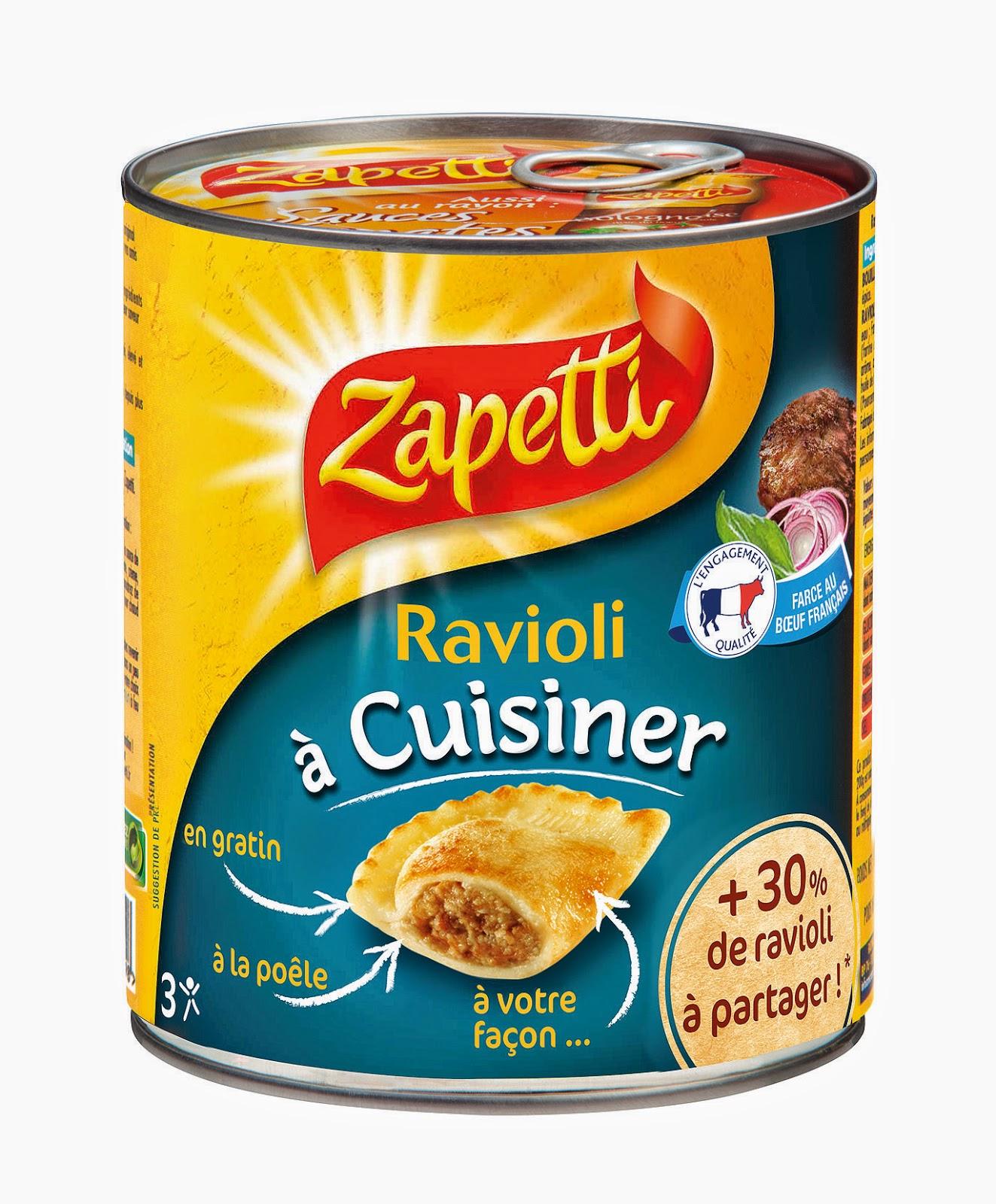 Ravioli, crème aux noix & comté - Ravioli à cuisiner Zapetti