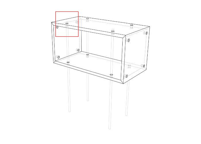 Bureau minimaliste Fig. 8 Desk par Steven Berkas