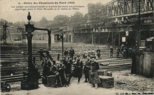 le pont Saint-Ange grève 1910