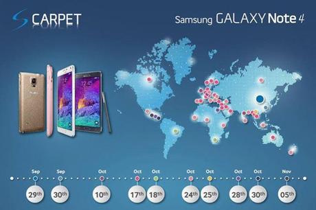 Le Samsung Galaxy Note 4 en précommande chez JUMIA