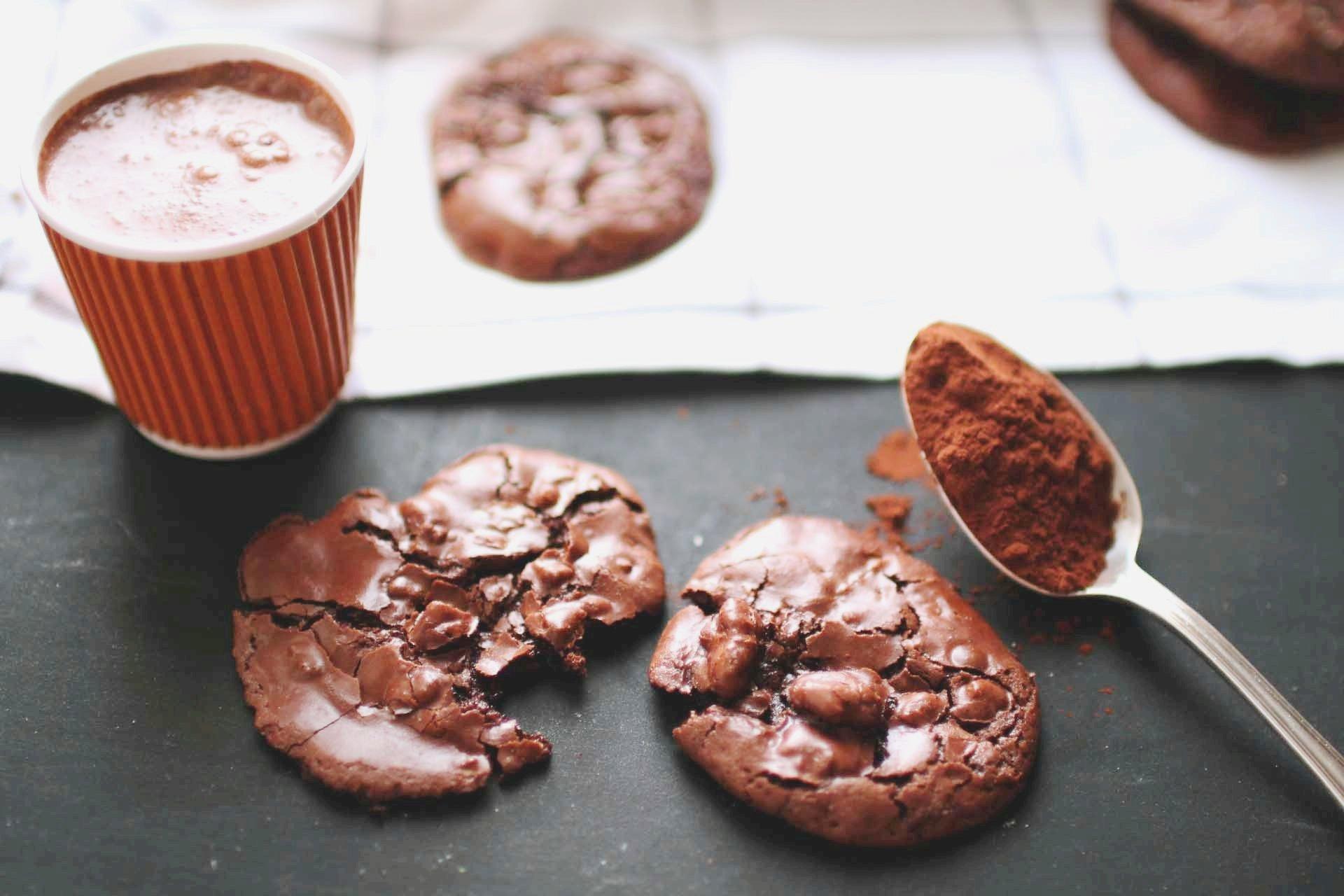 cookies chocolat pecan sans beurre sans gluten1 Chocolate Puddle cookies 