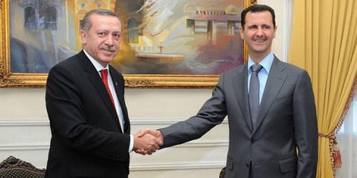 les présidents turc et syrien, Recep Tayyip Erdoğan et Bachar al-Assad