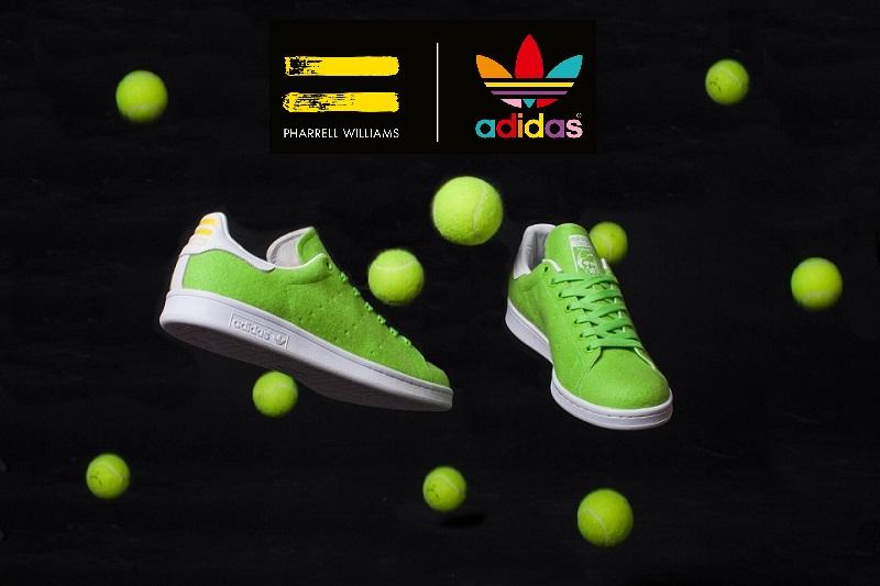 adidas x Pharrell Williams: des Stan Smith avec la texture d’une balle de tennis