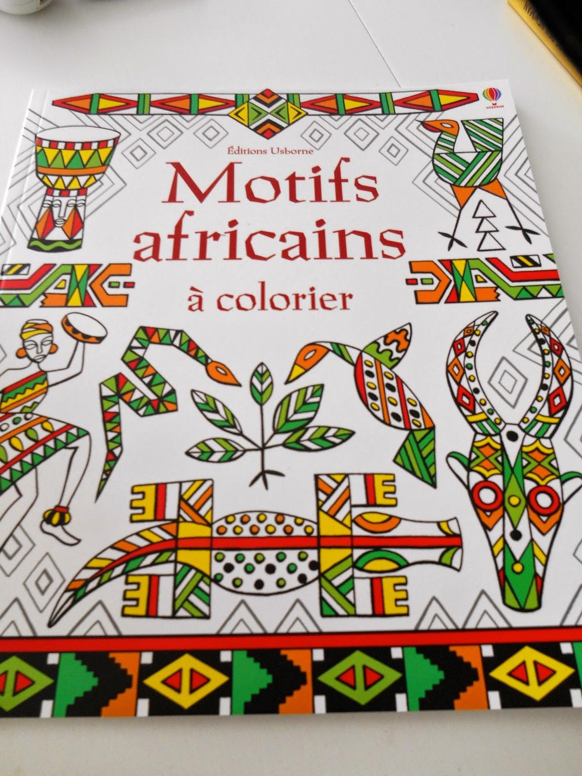 Motifs africains à colorier