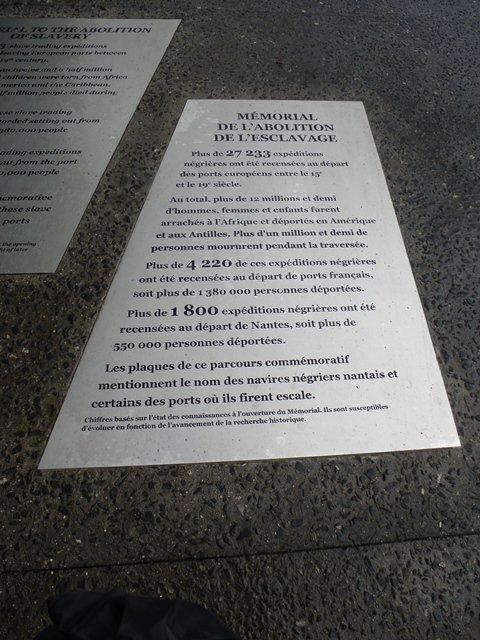 Le mémorial de l'abolition de l'esclavage à Nantes