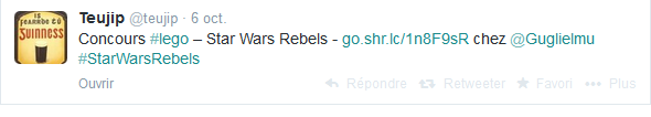 [Concours] Lego – Star Wars Rebels : voici le gagnant !