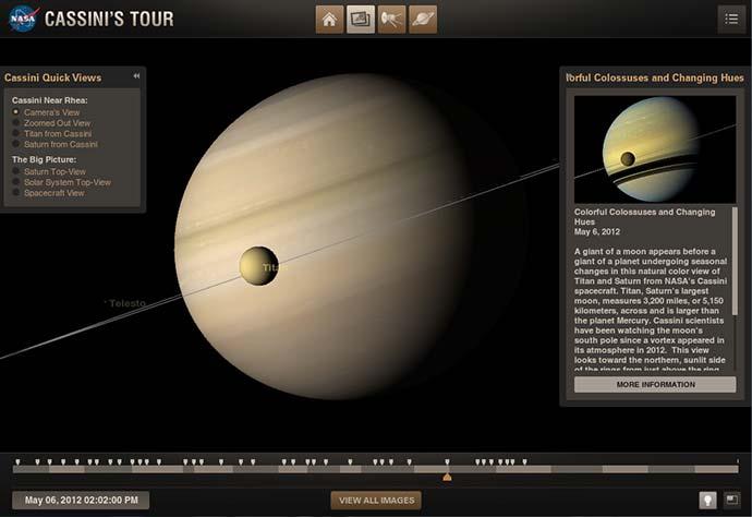 CassiniEyes Eyes on the Solar System : un logiciel qui va vous faire voyager...