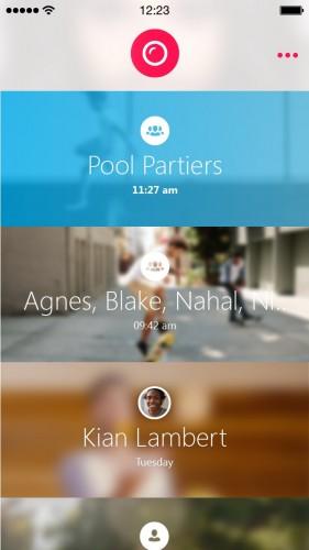 skype qik messages vidéos ios android 281x500 Microsoft lance Skype Qik, une application de messagerie vidéo