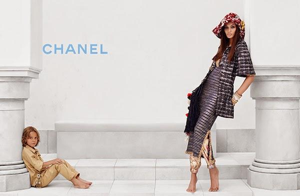 Joan Smalls et Hudson Kroenig stars de la dernière campagne Chanel croisière...