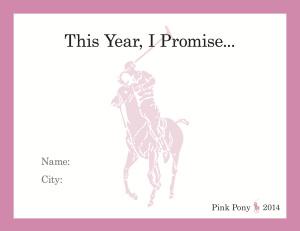 #PinkPonyPromise Card