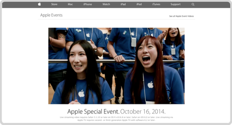 Apple Keynote oct 2014