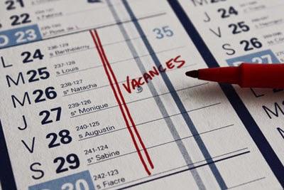 Petite coupure pour les vacances scolaires