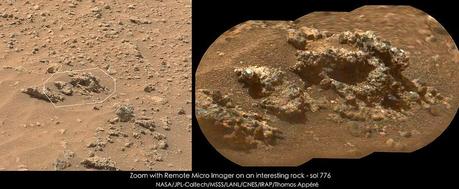 Zoom with Remote Micro Imager on an interesting rock - sol 776