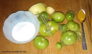 Chutney de tomates vertes