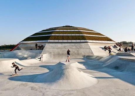 Le skatepark outdoor et indoor danois conçu par CEBRA - Architecture