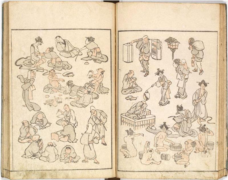 Hokusai carnet de croquis